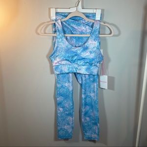JUICY COUTURE Sport Leggings and Sports Bra Workout SET - Aurora